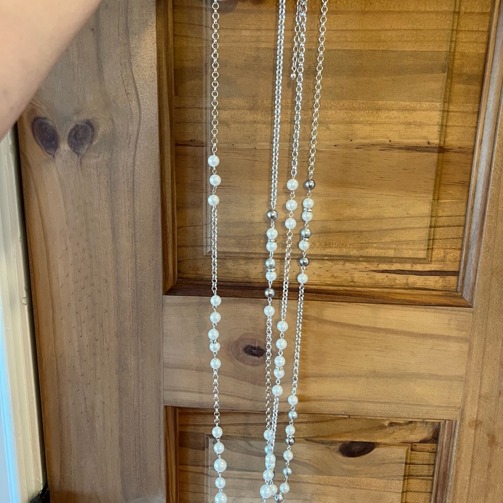 Pearl Necklace. Can be worn super long or doubled. So pretty!!